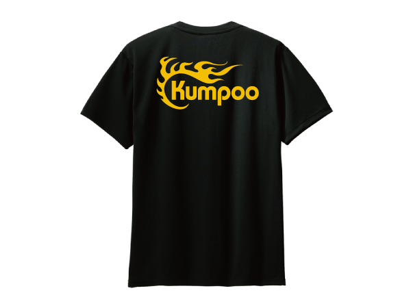 バドミントンTシャツ ブラック 背面