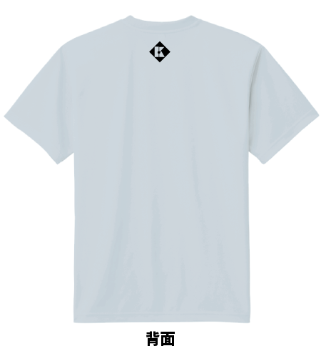 バドミントンTシャツ ジャパンブルー 前面と背面