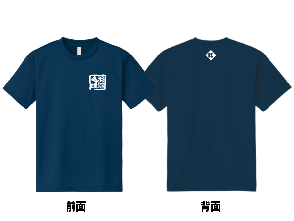 バドミントンTシャツ ブラック 背面