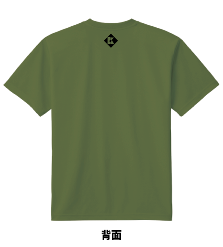 バドミントンTシャツ ジャパンブルー 前面と背面