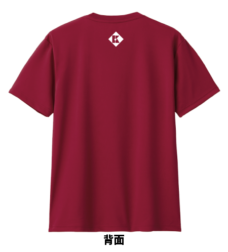 バドミントンTシャツ ジャパンブルー 前面と背面